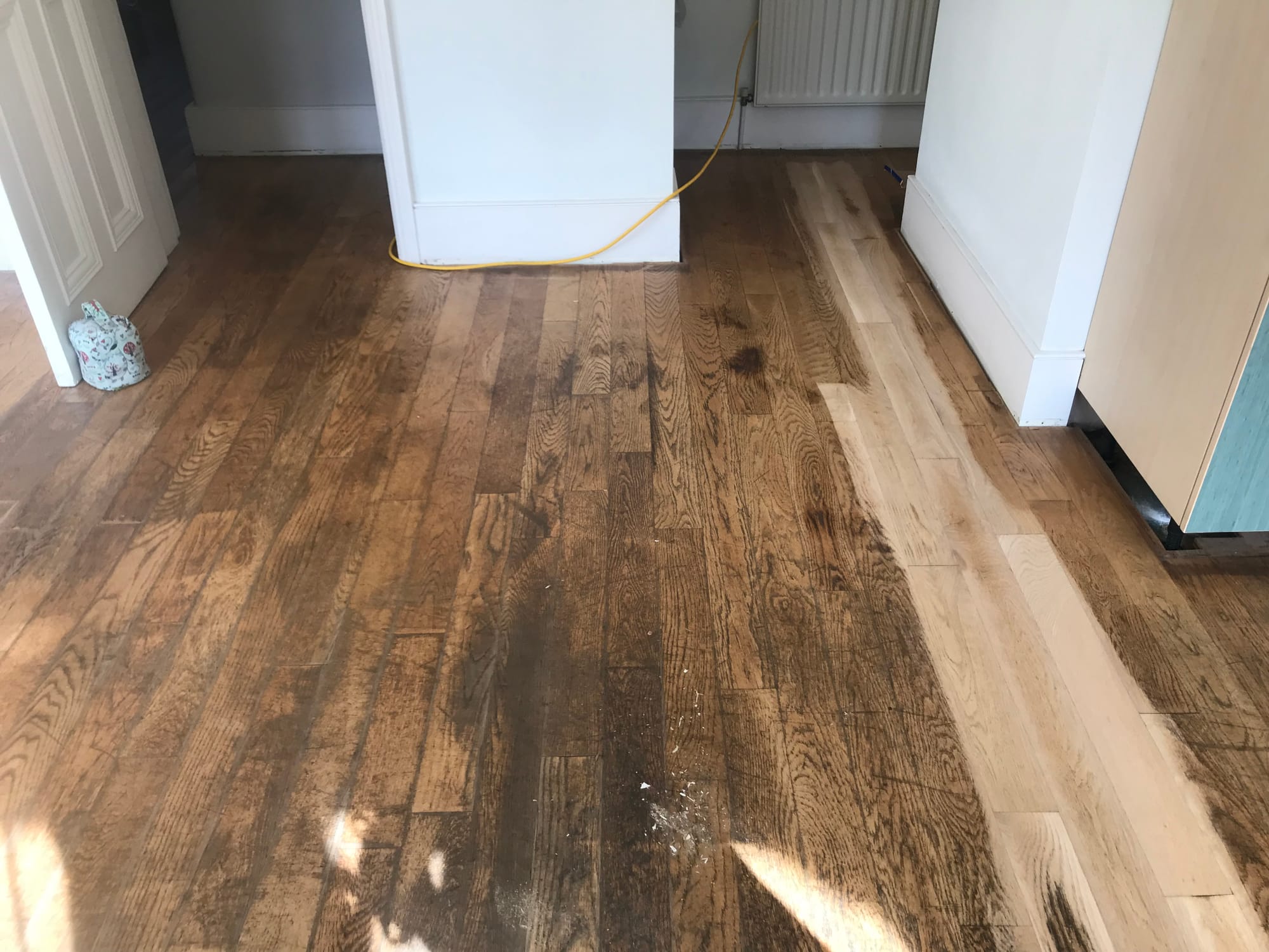 Floor sanding before and after, project 13, before
