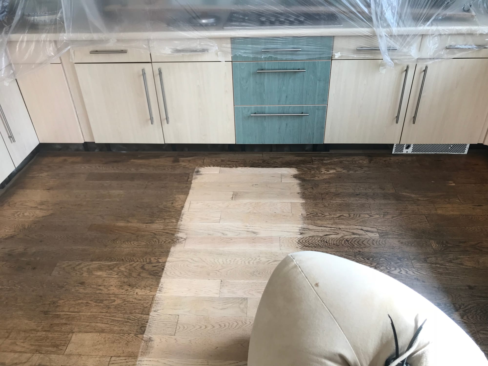 Floor sanding before and after, project 15, before
